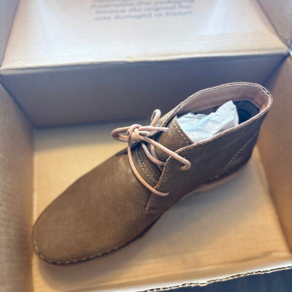 Propet Mens Findley Suede Chukka Boots 8 Tan NWT Lace Up Oxford Dress - Picture 5 of 8